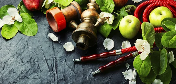 Narghilè Shisha Con Tabacco Frutta Narghilè Con Tabacco Mela — Foto Stock