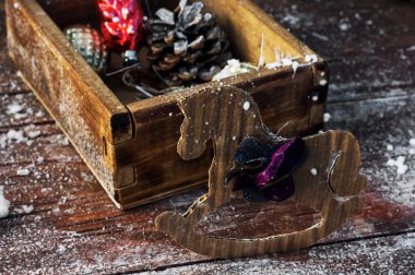 Heykelcik dekorasyon oyuncaklar Noel at