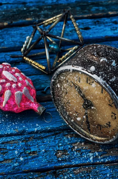 Weihnachtsaccessoires im Vintage-Stil — Stockfoto