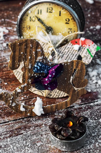 Juguetes caballo de Navidad — Foto de Stock