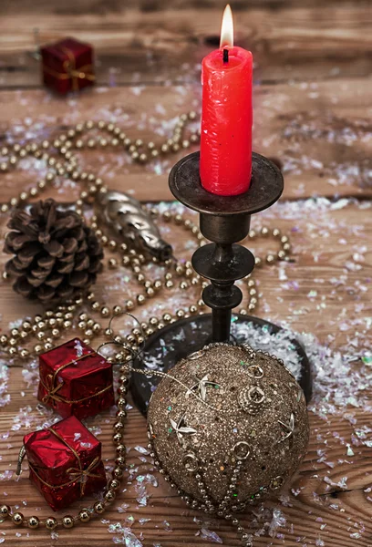 Kerst accessoires in vintage stijl — Stockfoto