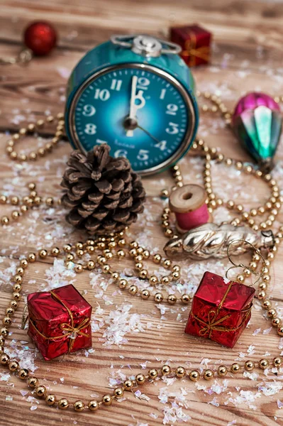 Christmas accessories in vintage style — Stock Photo, Image