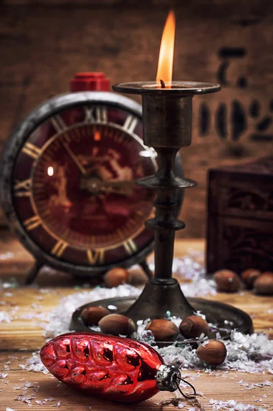 Candle in the candlestick — Stock Photo, Image