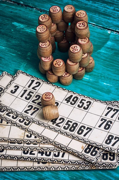 Loto jogo de tabuleiro — Fotografia de Stock
