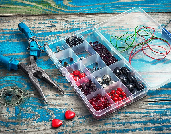 Crafts with beads — Stock Photo, Image