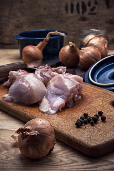 Filé cru de carne de frango — Fotografia de Stock