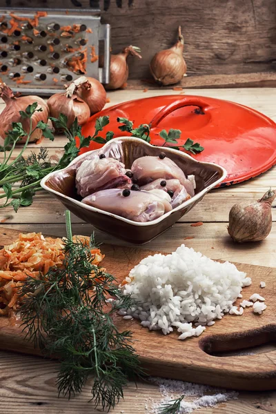 Raw fillet of chicken meat — Stock Photo, Image