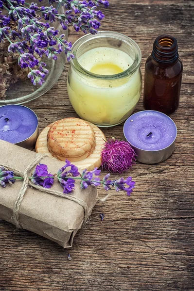 Conjunto de perfumes para tratamientos de spa —  Fotos de Stock