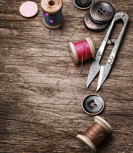 Outdated tools dressmaker — Stok fotoğraf