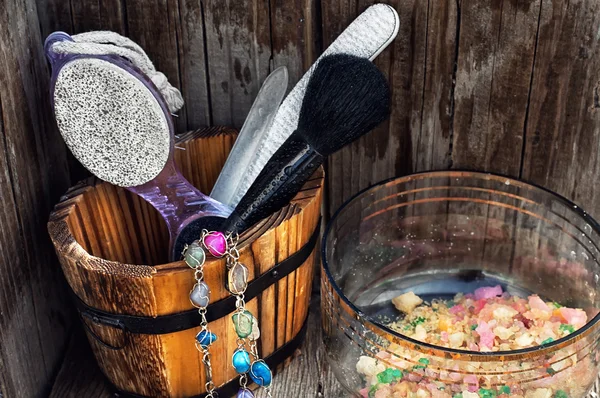 Bath accessories for Spa — Stock Photo, Image