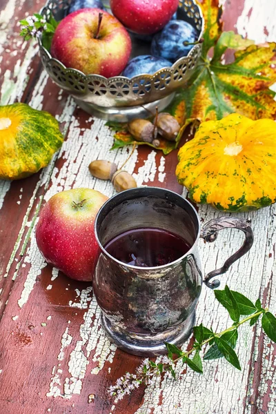 Taza de té en el estilo de otoño — Foto de Stock