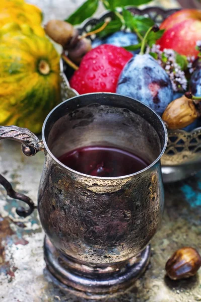 Cup of tea in the autumn style — Stock Photo, Image