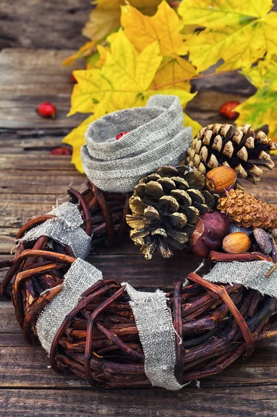 Höst krans garland — Stockfoto