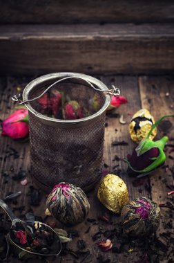 Çeşitli türleri çay