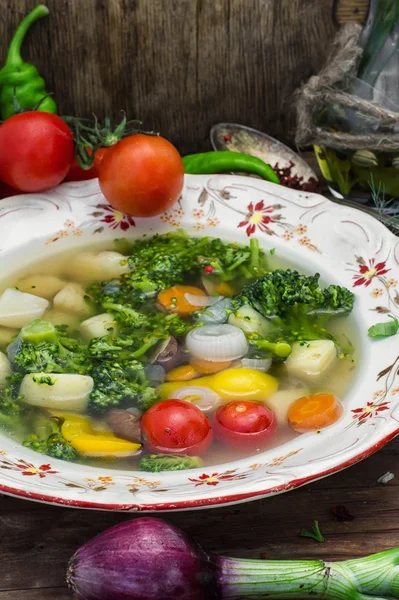 Lunch vegetarian soup — Stock Photo, Image
