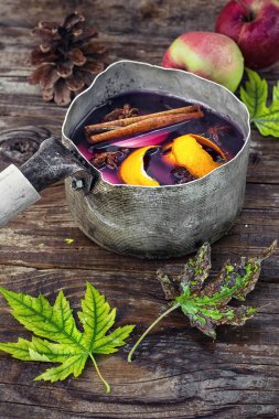 sonbahar ve mulled şarap