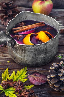 sonbahar ve mulled şarap