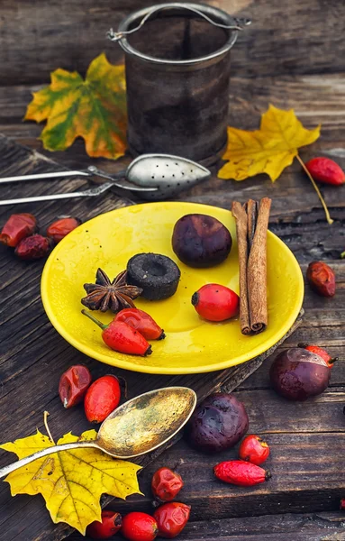 Treatment with decoction of rose hips — Stock Photo, Image