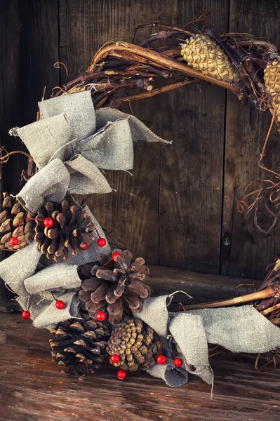 Festive wreath decoration — Stock Photo, Image