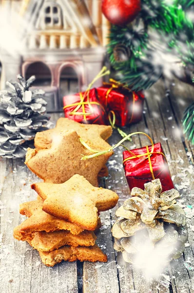 Biscotti di Natale fatti a mano — Foto Stock