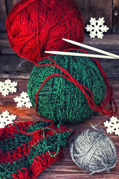 Palle di lana per maglieria — Foto Stock