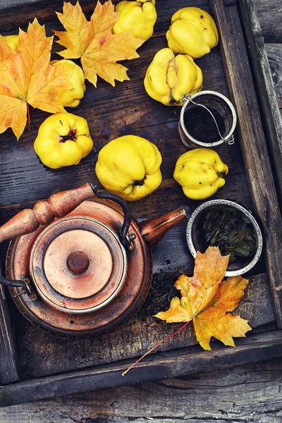 Fruit tea in retro style — Stock Photo, Image