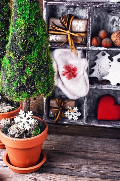 Simbolico cipresso di Natale — Foto Stock