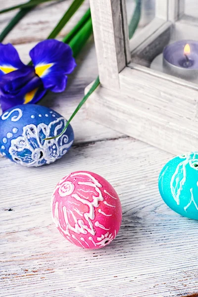 Composición de Pascua con flores — Foto de Stock