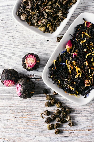 Varieties of teas — Stock Photo, Image