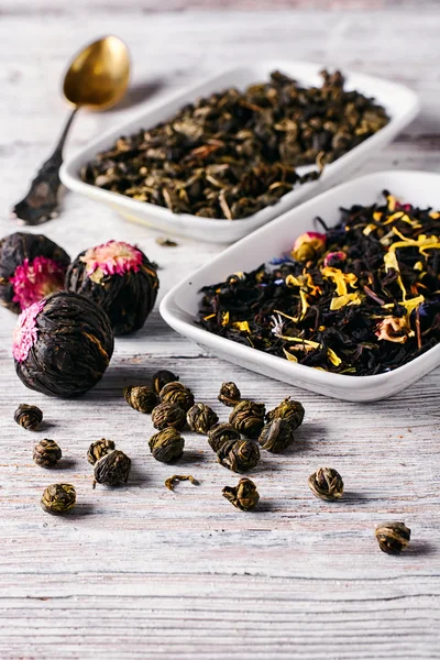 Varieties of teas — Stock Photo, Image