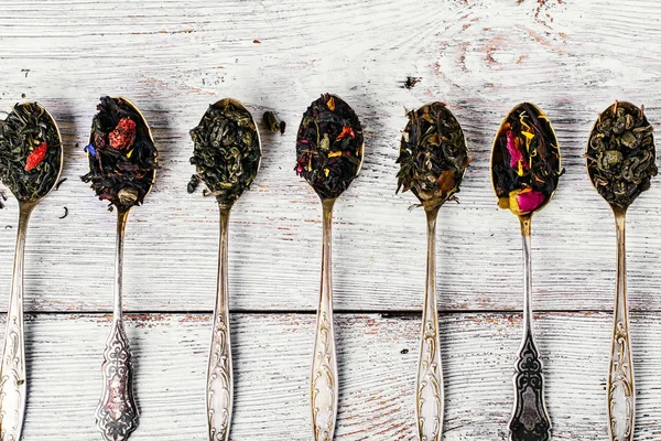 Varieties of teas — Stock Photo, Image