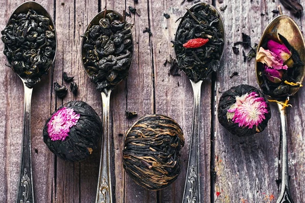 Varieties of teas — Stock Photo, Image