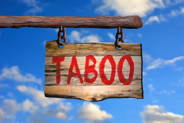 Taboo motivational phrase sign — Stock Photo, Image