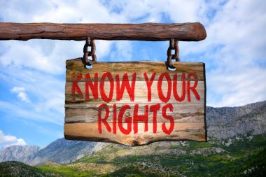 Know Your rights motivasyonel ifade işareti
