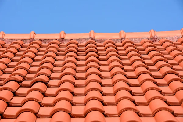 Red roof texture tile Stock Picture