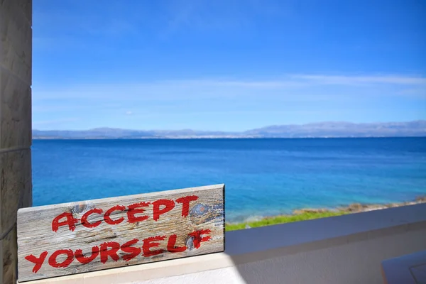 Accept yourself — Stock Photo, Image