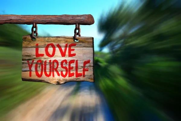 Love yourself sign — Stock Photo, Image