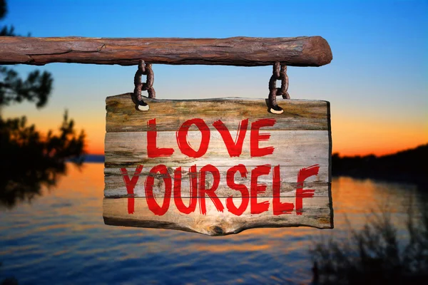 Love yourself sign — Stock Photo, Image