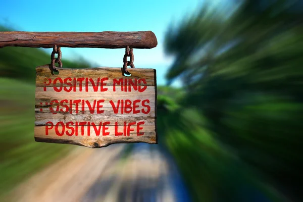 La positività cambia il segno di vita — Foto Stock