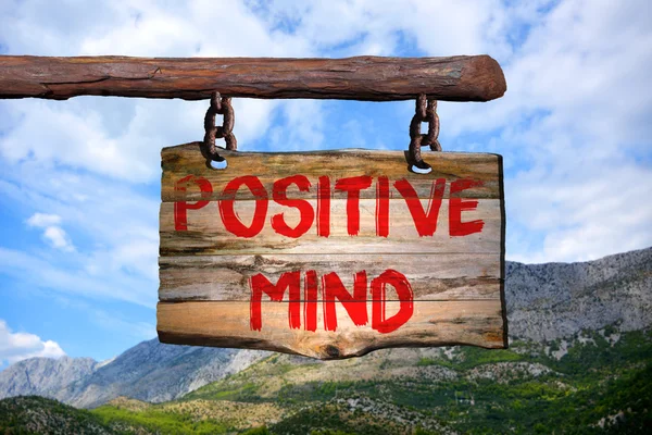 Signo mental positivo — Foto de Stock