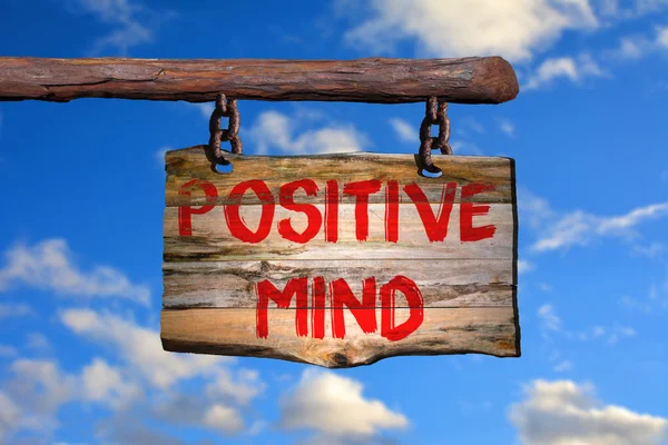 Signo mental positivo — Foto de Stock