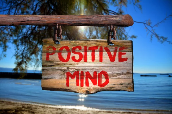 Sinal mental positivo — Fotografia de Stock