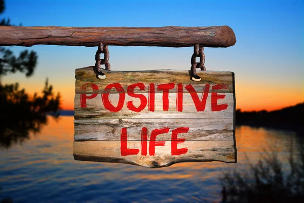 Pozitivní život znamení — Stock fotografie
