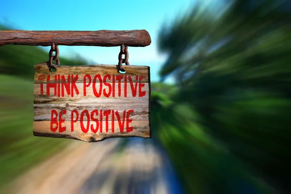 Pensa segno positivo — Foto Stock