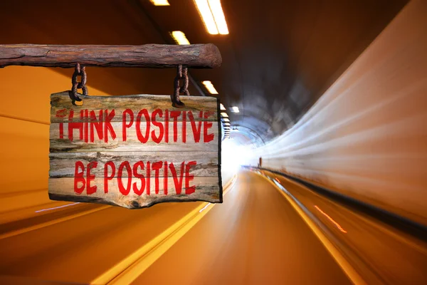 Pensa segno positivo — Foto Stock