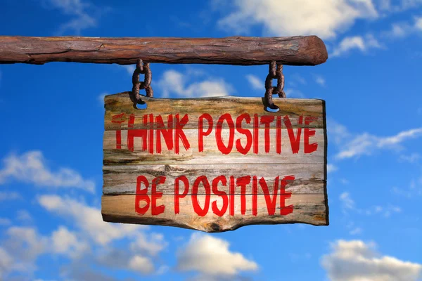 Think positive sign — Stock Photo, Image