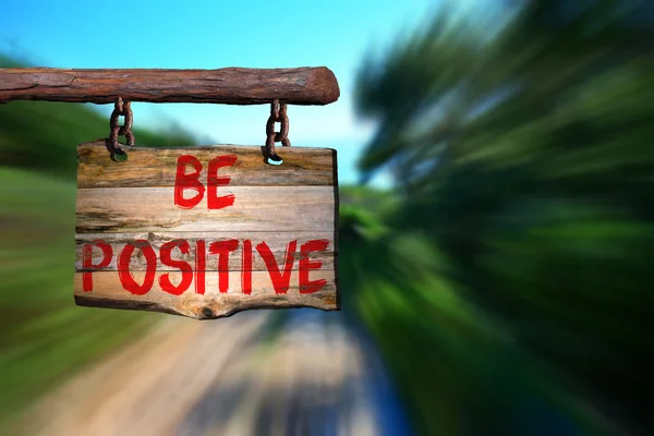 Piensa signo positivo — Foto de Stock