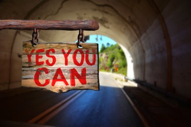 Motivasyonel ifade işareti Evet yapabilirsin