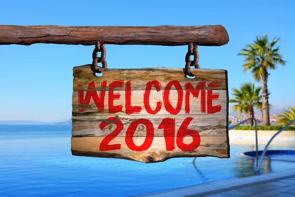 Welcome 2016 sign — Stock Photo, Image