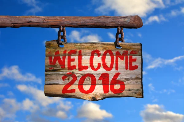 Welcome 2016 sign — Stock Photo, Image
